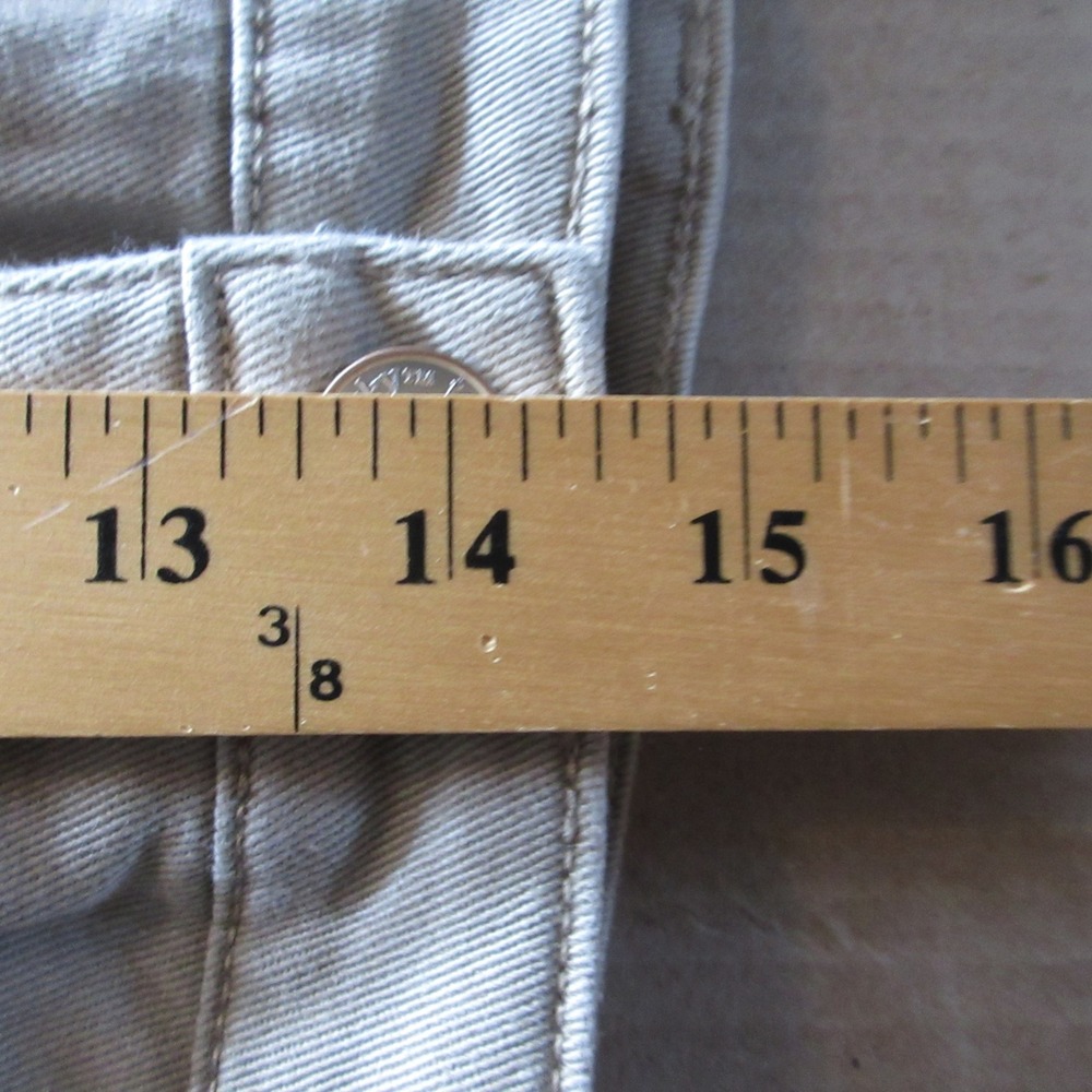 TERRA & SKY High Rise Straight Leg Jeans Sz 22W Quinn Khaki Beige Tan Denim NWT - Picture 11 of 13
